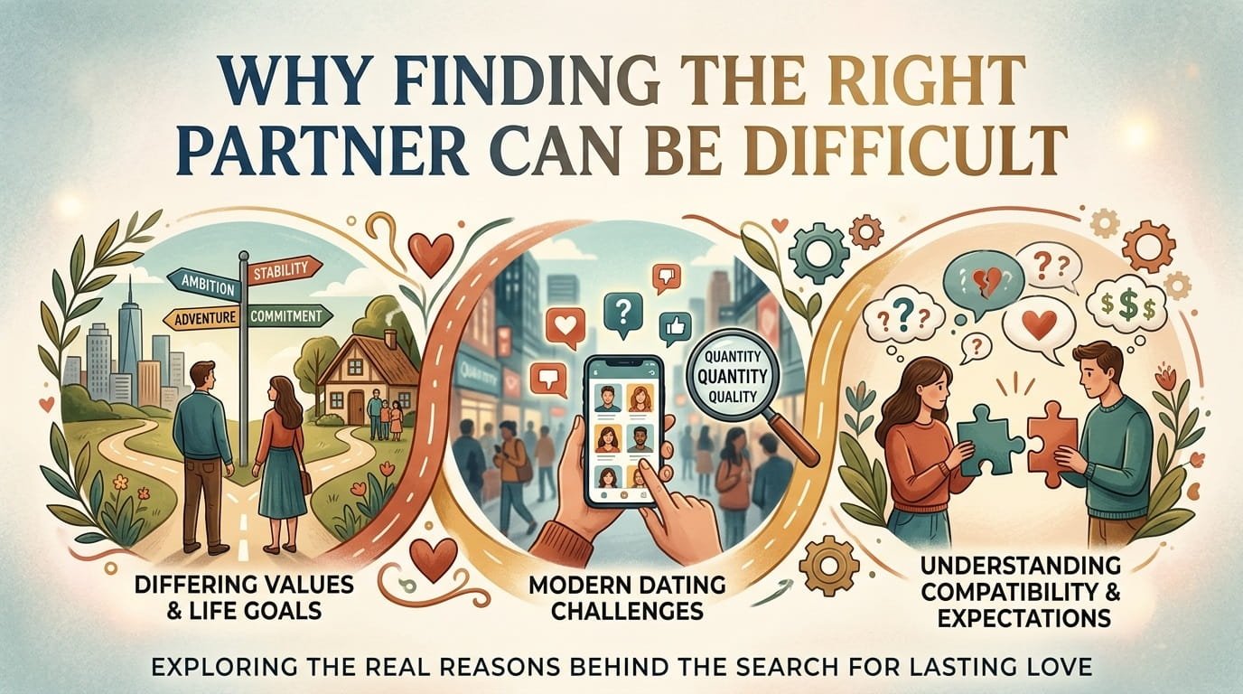 Why Finding the Right Partner Can Be Difficult Why Finding the Right Partner Can Be Difficult