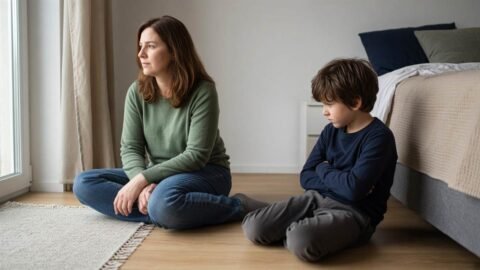 calm parent with angry child jpg