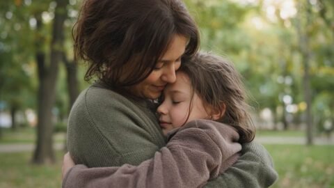 parent child emotional trust hug jpg