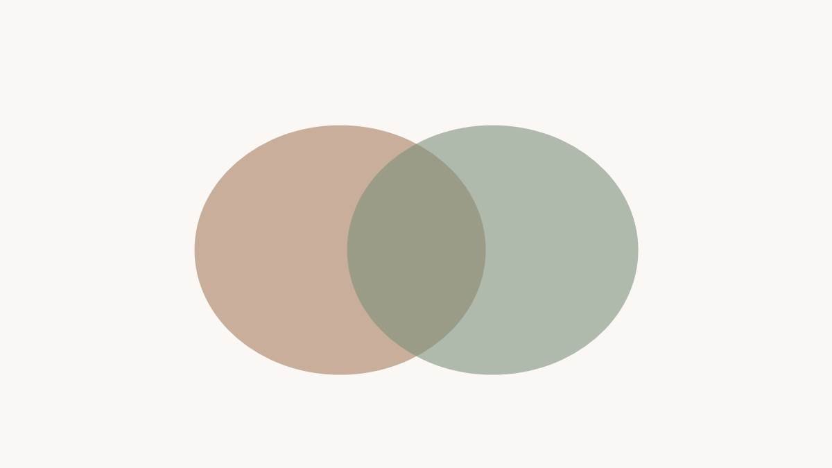 Diagram showing healthy interdependence versus enmeshment in marriage